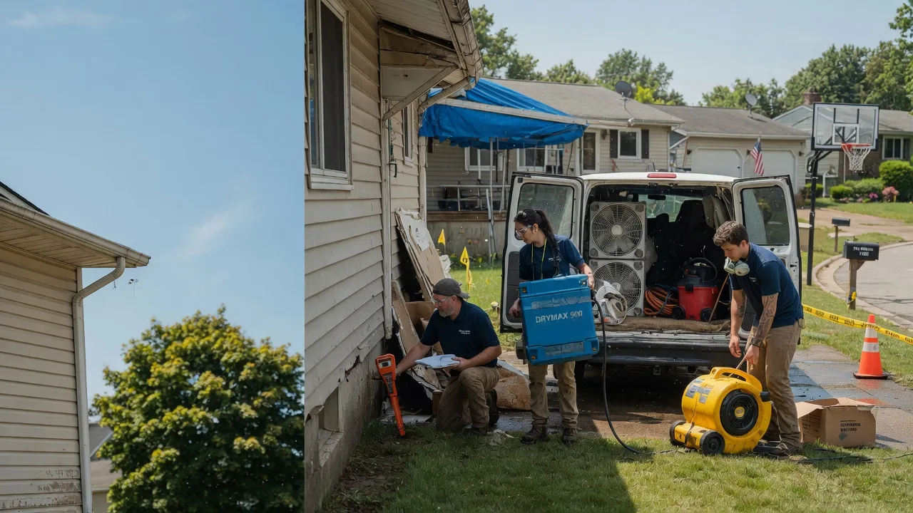 Ceiling Leak Cleanup in Rock Springs, WI near me